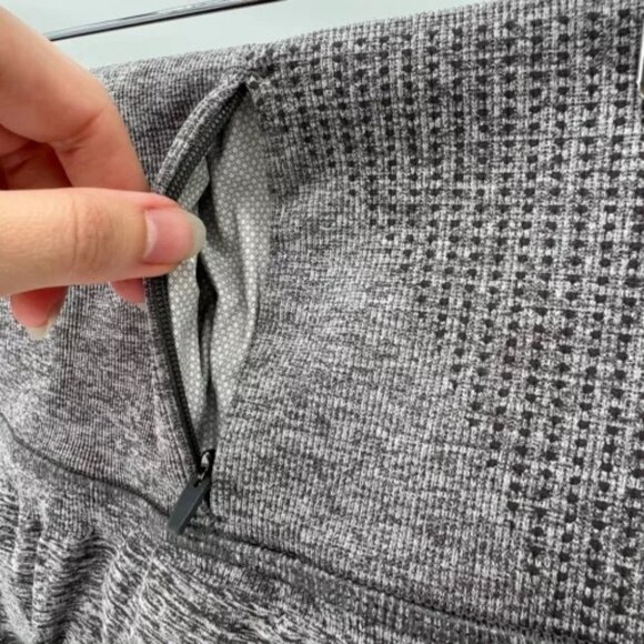 Gymshark Vital Boost Leggings Size M Smokey Gray Marl High Rise Ankle Athletic‎ - Picture 8 of 13